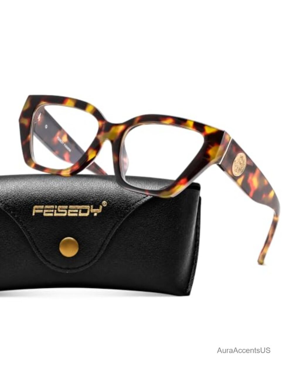 Oversized Cat Eye Blue Light Blocking Glasses PC Frame Women